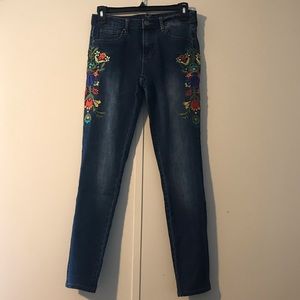 Versace 19V69 Italia | Embroidered Skinny Jeans